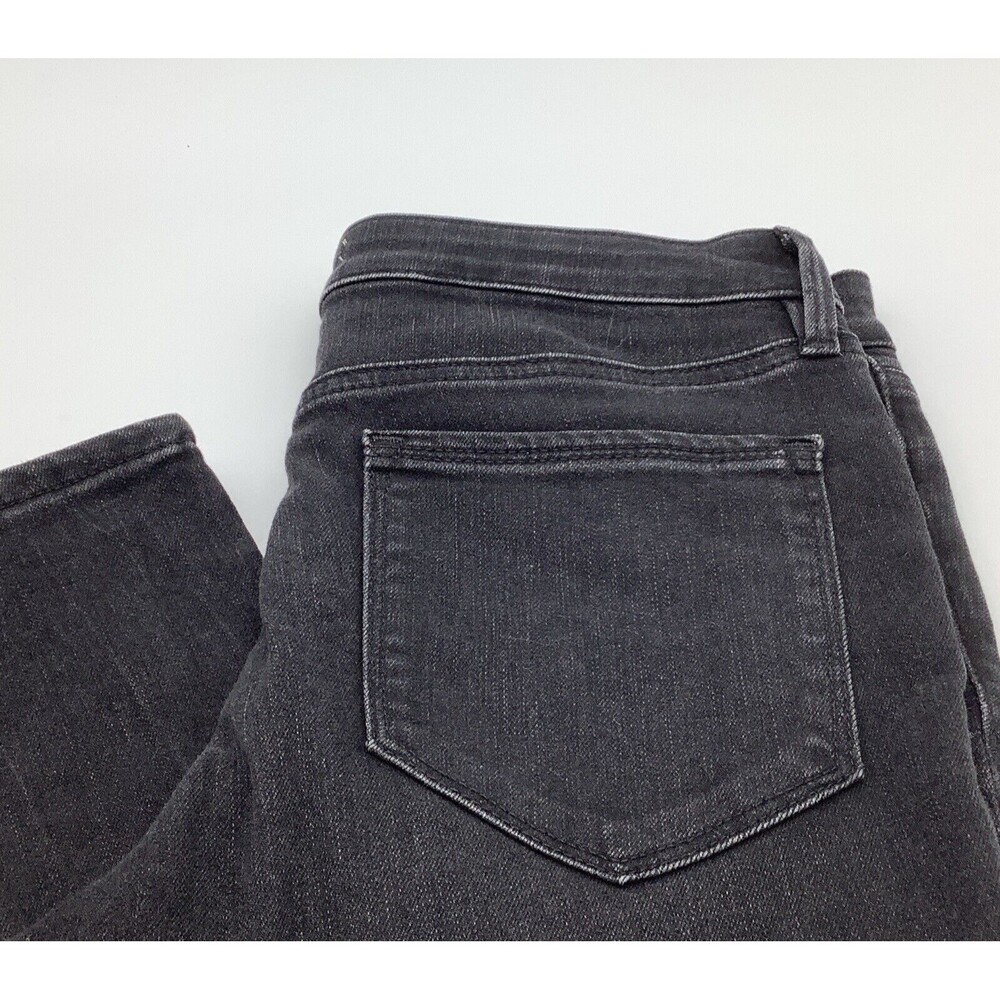 Athleta Womens Sculptek Zipper Ankle‎ Jeans Black Size 6